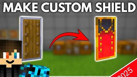 How to Make CUSTOM SHIELD in Minecraft (TUTORIAL) All Editions 1.22+