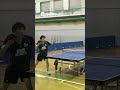 卓球！わったvsがねさん、激闘のスコアは３－１で…