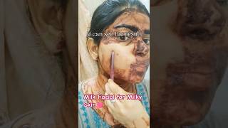 2 Step Milk & Beetroot Facial for Diamond like Glow#milkforskinwhitening#glassskincarehomeremedies