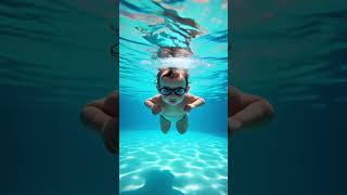 👶🔥 Swimming Pool Baby Dance On Dame Un Grrr Viral Shorts