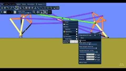 My walker in Algodoo