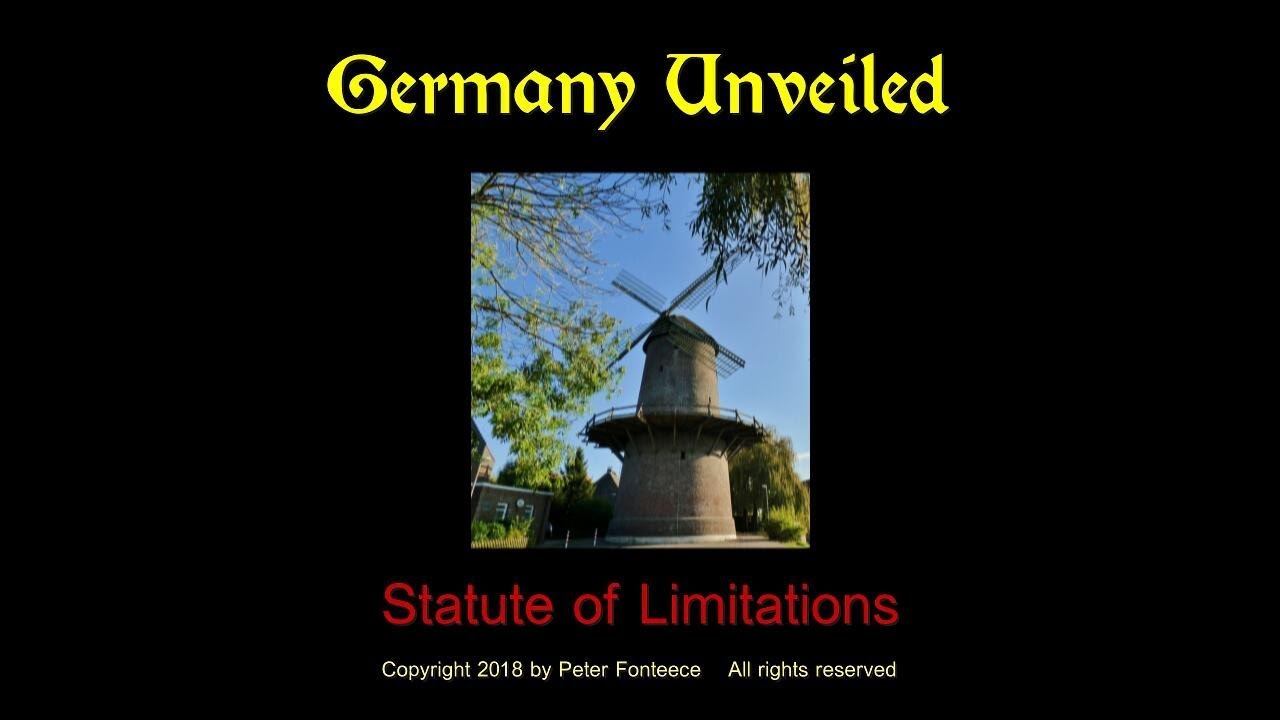 Statute of Limitations Germany Unveiled YouTube