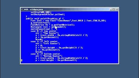 Lesson2 Positioning Text | Java Graphics Tutorial