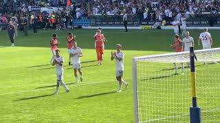 Leeds v Chelsea 2022, Elland Road Fans Reaction at the Final Whistle