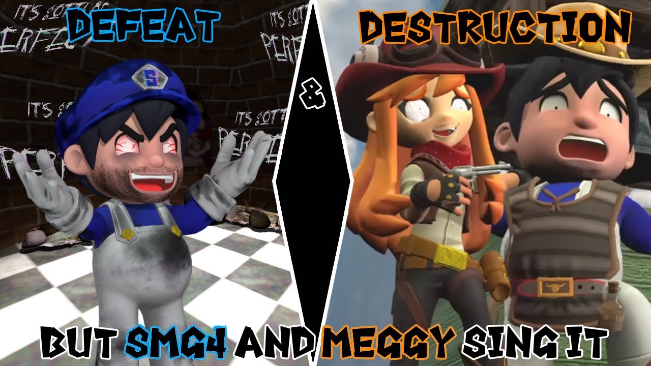 Defeat and Destruction but SMG4 and Meggy sing it - FNF Vs Impostor/Tainted Fate Covers