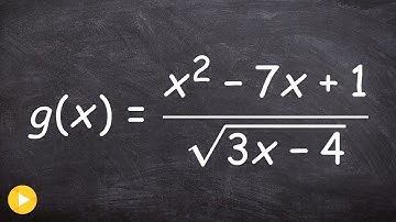 How to find the domain of a rational function with a radical in the denominator
