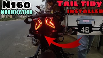 Pulsar n160 46 Tail tidy installing|pulsar n160 modification| accessories available