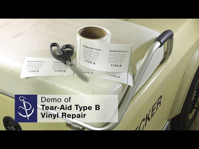 TEAR-AID Vinyl Seat Repair Kit, Type B Clear Patch for Vinyl and  Vinyl-Coated
