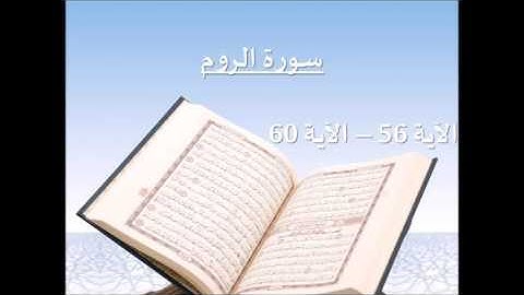 سورة الروم (56-60) بصوت الشيخ / سلمان العتيبي - رمضان 1436