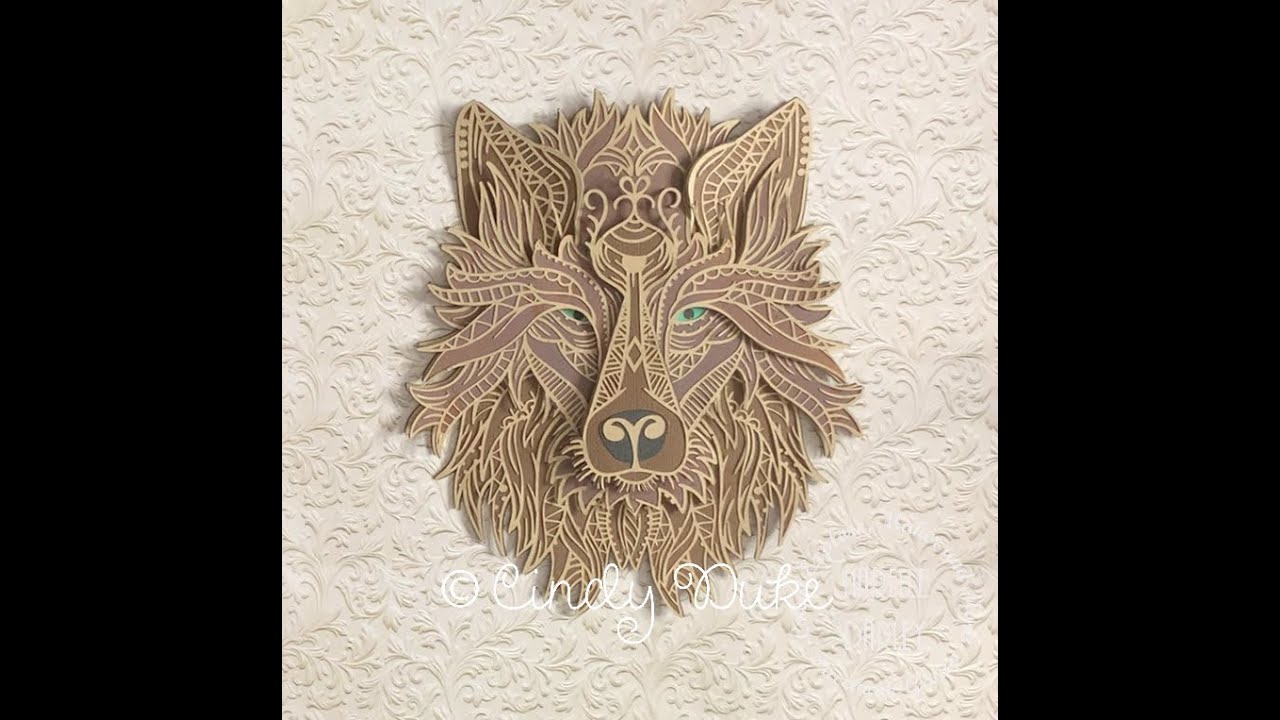 Download Cricut 3d Layered Wolf Assembly Youtube