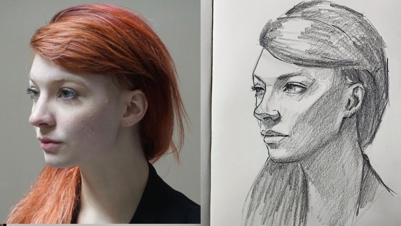 How to Draw a Portrait using the Loomis method YouTube