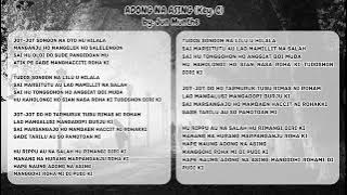 Karaoke Adong Na Asing by Jun Munthe - Nada Rendah Pria (Key: C)