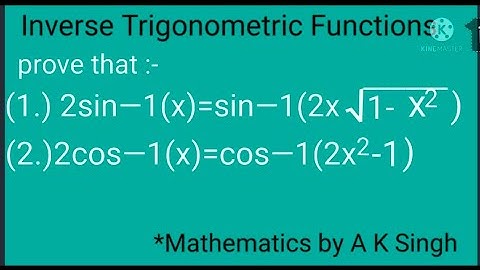 Inverse Trigonometric Functions Formula class 12th #formula#video