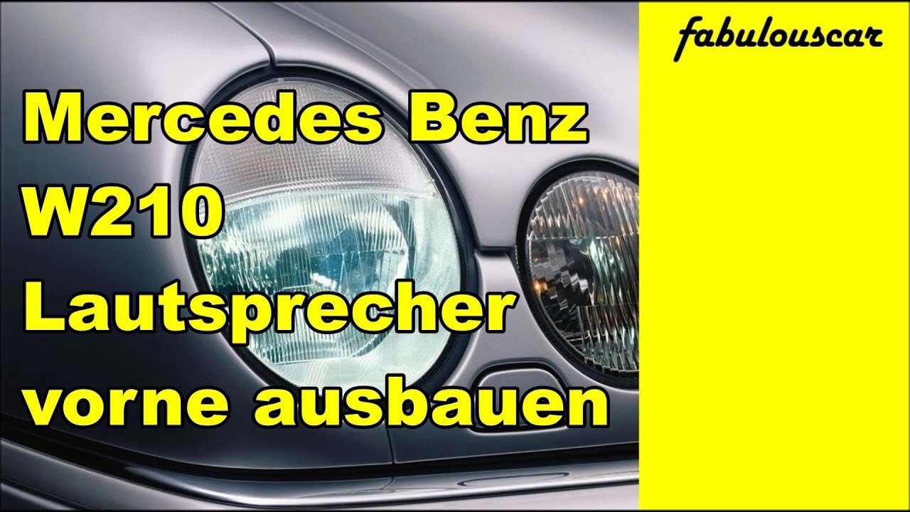 PG Audio Mercedes E-Klasse W210 Lautsprecher Einbauset Tür vorne 