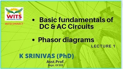 BASIC FUNDAMENTALS OF DC & AC CIRCUITS // WITSCONNECT