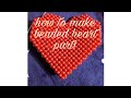 How to make beaded heart sling bag part1