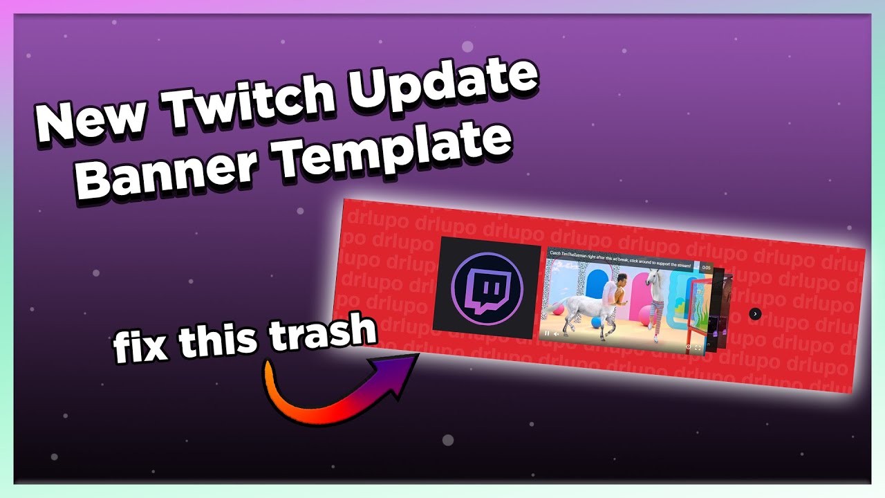 New Twitch Profile Banner Template Twitch Update Youtube