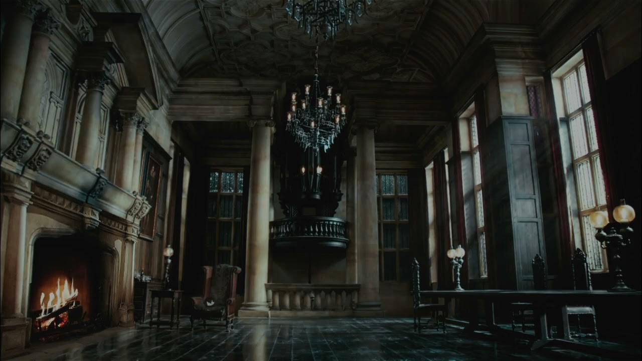 Дом драко. Малфой мэнор. Комната драко в малфой меноре. Малфой мэнор арт. Малфой мэнор замок.