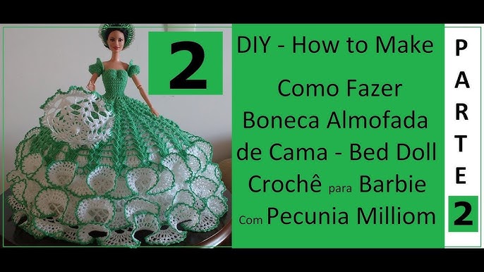 Roupa Anjo de Crochê Para Barbie Por Pecunia MillioM 