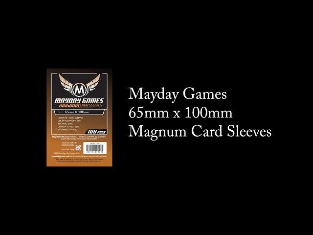 Mayday Games - 65x100mm Magnum Card Sleeves 