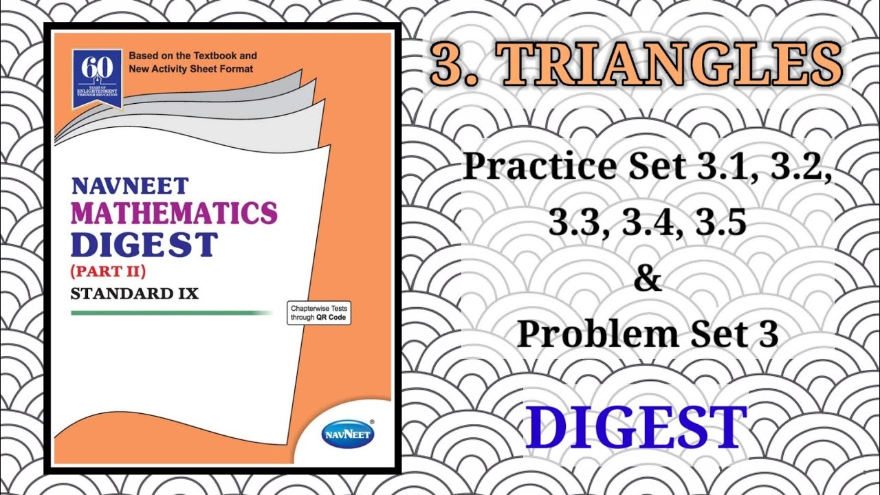 Std 9th Mathematics Part II | Geometry | 3. Triangles |Solved Practice ...