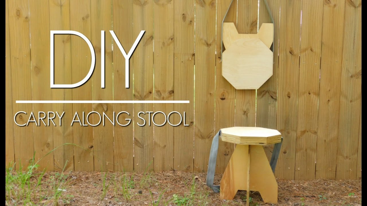 DIY - Plywood Folding Stool Easy Woodworking Project 