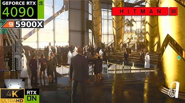 Hitman 3 DLSS 3 Frame Generation | RTX 4090 4K Ultra Settings, Ray Tracing ON | Ryzen 9 5900X