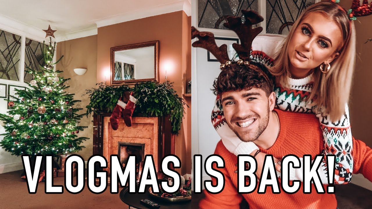 CHRISTMAS TREE DECORATING | 8ft REAL TREE | VLOGMAS DAY 1 - YouTube