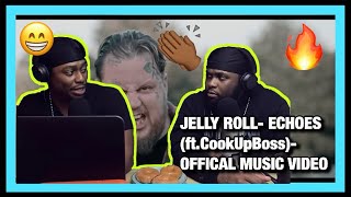 Jelly Roll - Echoes (ft. CookUpBoss) - Official Music Video [Brothers React]