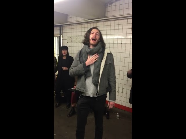 Hozier - Take Me To Church (Pop-Up Show in NYC Subway) class=