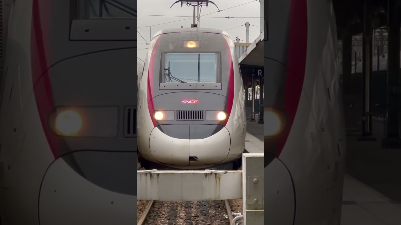 High Speed Trains ‘SNCF’ just arrived to the platform 