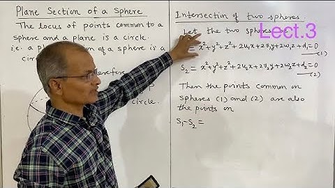 Plane section of a sphere. Lect. 3. #solidgeometry #sphere #analytical-geometry