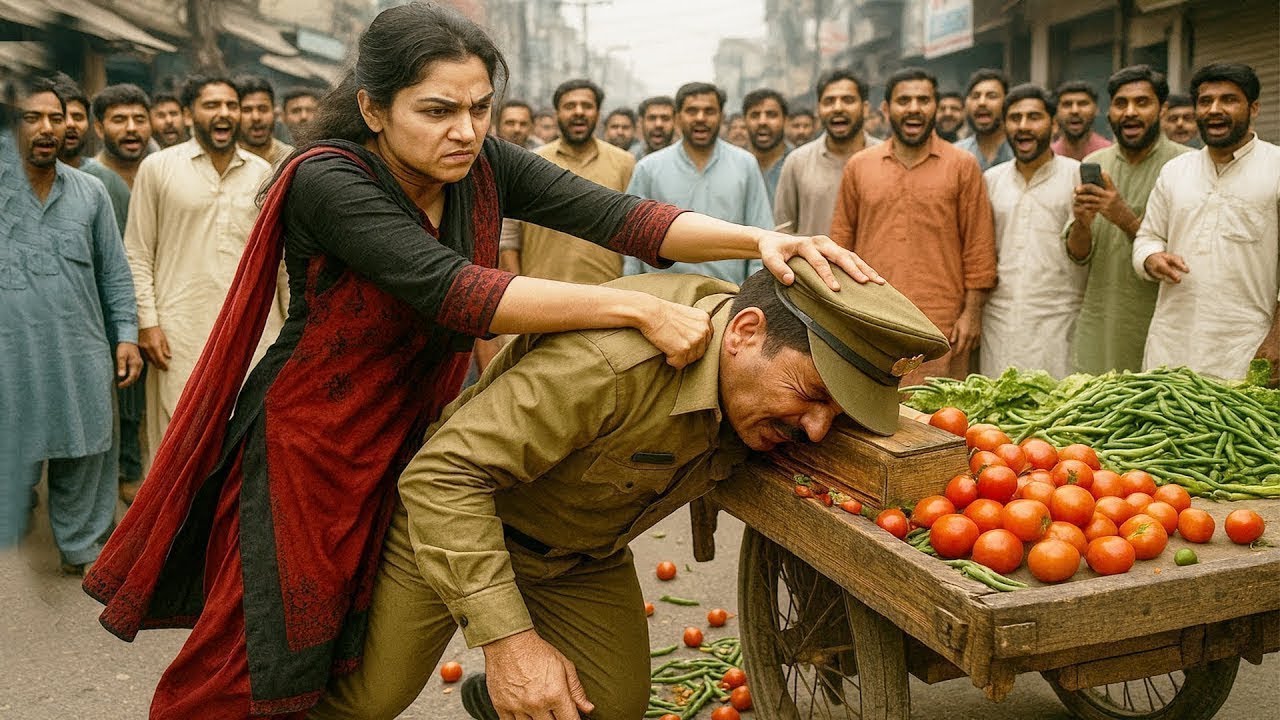 IPS मैडम सादे कपड़े में सब्जी बेच रही थी दरोगा ने बेवजह हाथ उठाया फिर दरोगा के साथ जो हुआ वीडियो बना