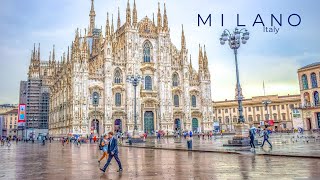 Milan, Italy 🇮🇹 - May 2022 - Rainstorm Walking Tour 4K-HDR  (▶218 min)
