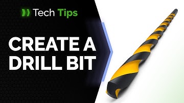 How to Create a Drill Bit without using the Helix Feature - Tech Tip