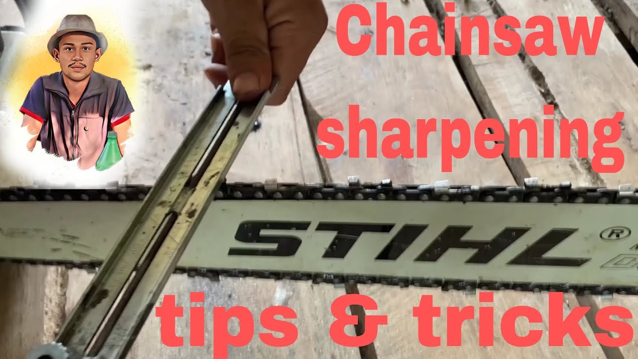 Sthil chainsaw sharpening tips & trick//@tigaputrawoodworking - YouTube
