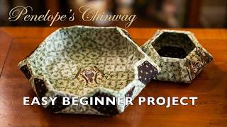 Episode 186: How to Make Quilt As You Go Hexagon Bowls - Beginner Friendly