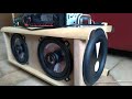 DIY portable boombox with pioneer car amp and 6.5" passive radiators