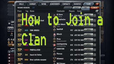 Contract Wars Basics #1: How to join a clan