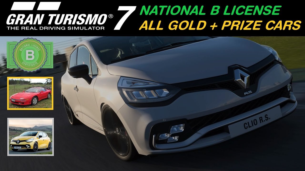 Gran Turismo 7 National B License All Gold + Prize Cars YouTube