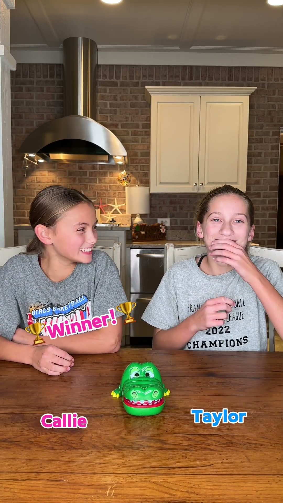 Crocodile bite challenge!! #funny #game