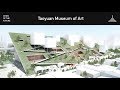 Winning design for taoyuan art museum features sloped green roofs