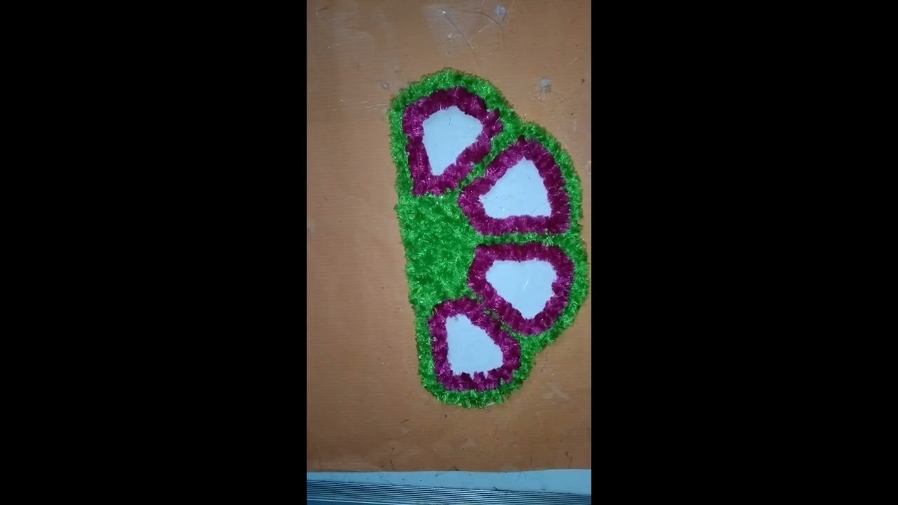 हाफ आणि फुल रांगोळी एकत्र डिझाईन ✨उलन रांगोळी