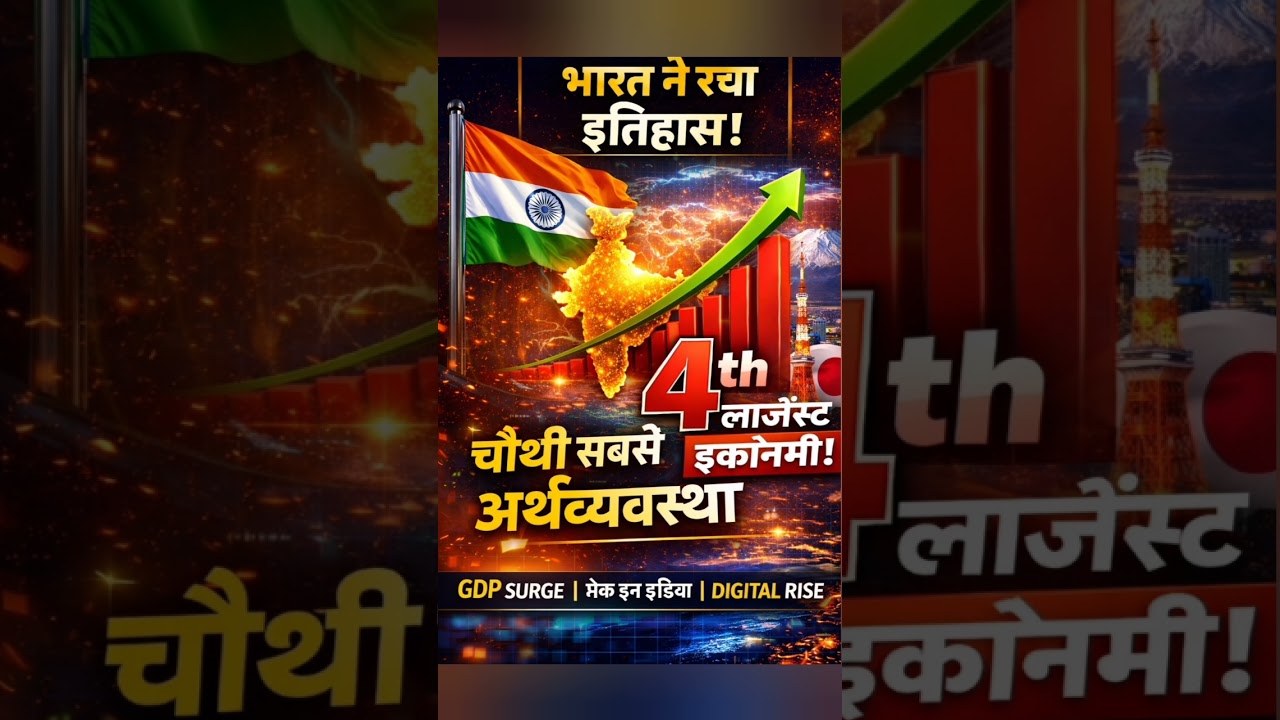 ऐतिहासिक उपलब्धि! भारत बना विश्व की 4th Largest Economy | Economic Survey