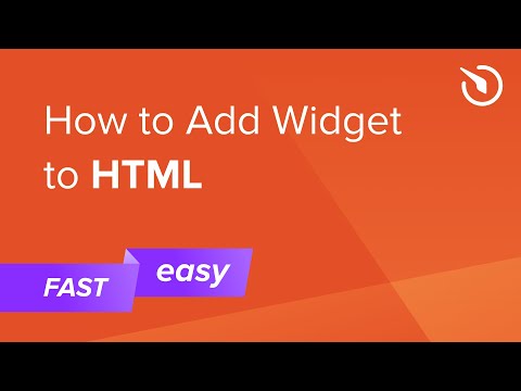 Video: Hoe maak ik een widget in HTML?