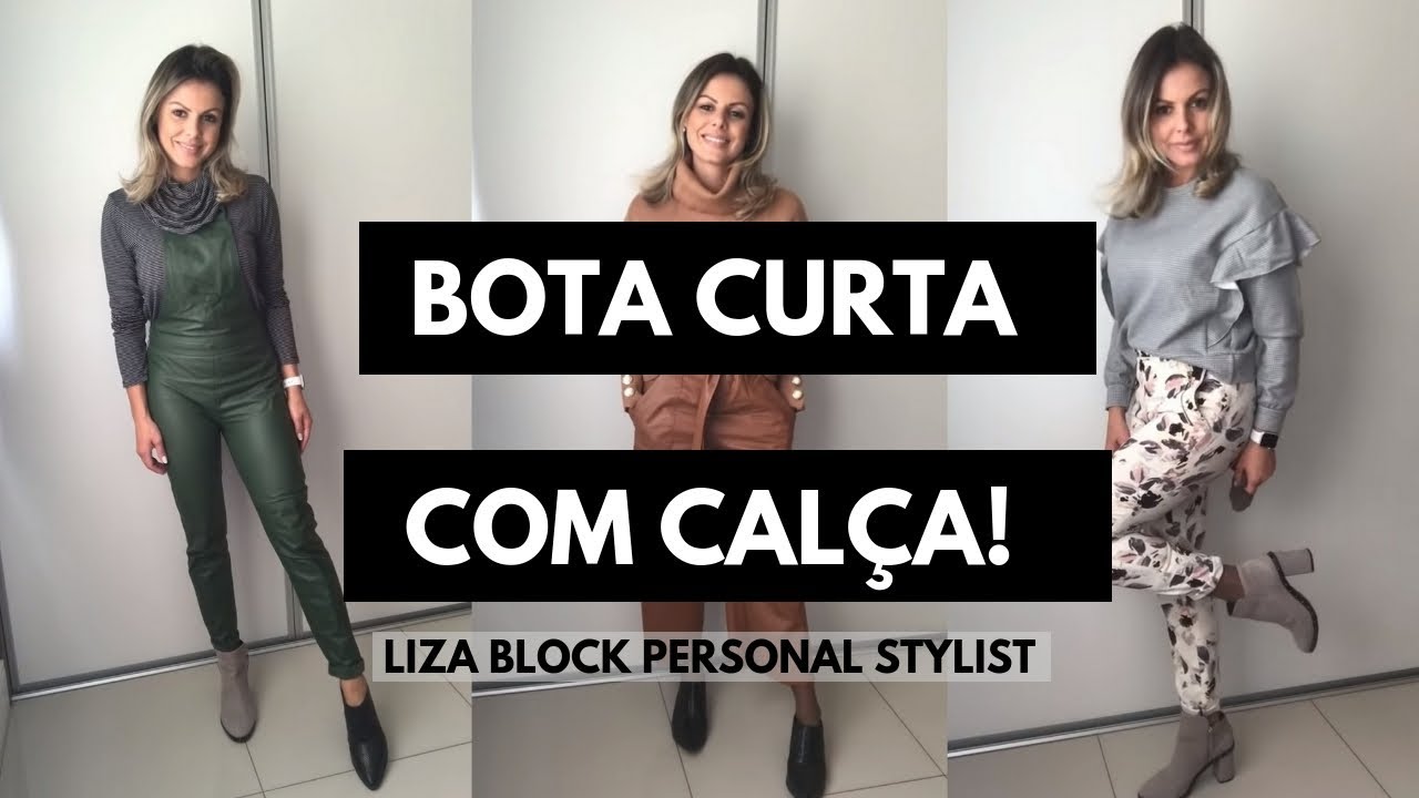 bota com calça curta