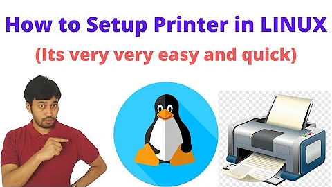 How to Setup Printer in LINUX ? Printing with Cups and Gutenprint |Linux printer driver (english)