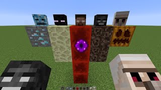 can I create mix herobrine boss in minecraft