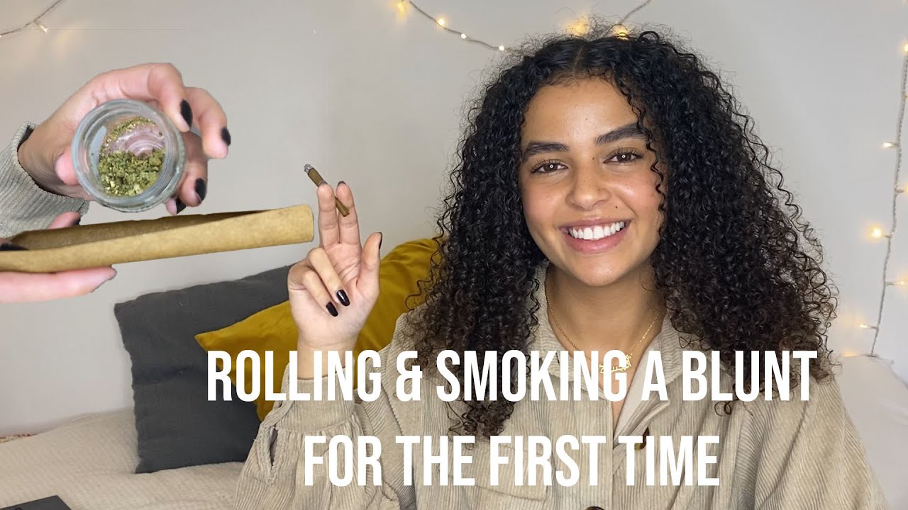 ROLLING AND SMOKING A BLUNT FOR THE FIRST TIME
