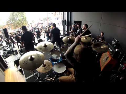 Enter Sandman Live MELBOURNE WALL OF SOUND 30 DUDE BAND gopro pt1